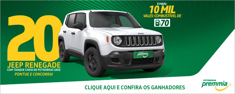 Participe da promoção e concorra a 20 Jeep Renegade