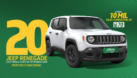 Promoção 20 Jeeps Renegade Banner promocional